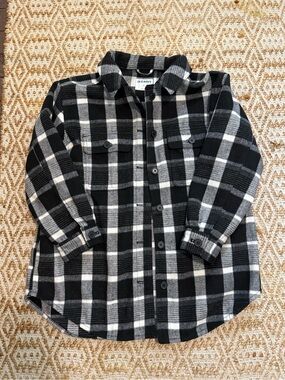 Old Navy Black and White Shacket